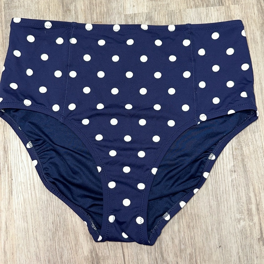 Lands End High Waist Swim Bottoms